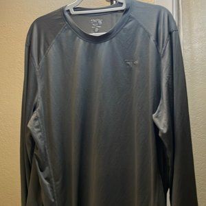 Mountain Hardwear Grey X-Large Athletic Long Sleeve Crew Shirt